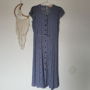 Philosophy Blue Gingham Maxi Dress